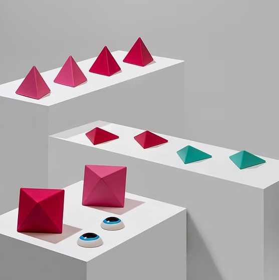 Trido 磁力積木 初階組 12PCS - 熾焰飛茫(Flamingo)