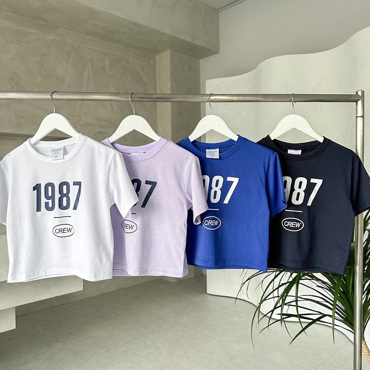 1987字母 短版Tee (3colors)