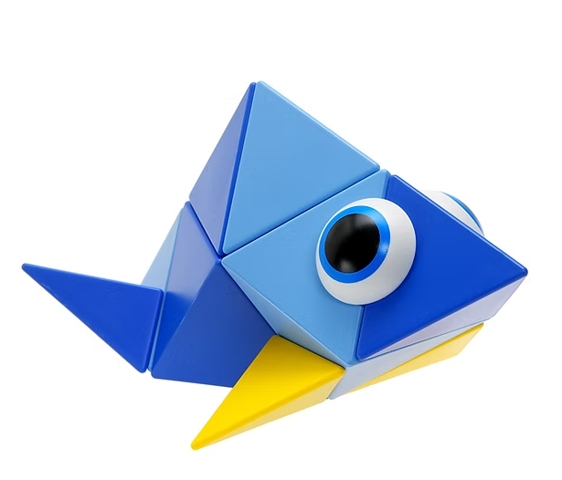 Trido 磁力積木 初階組 12PCS - 仲夏晴空(Sky)