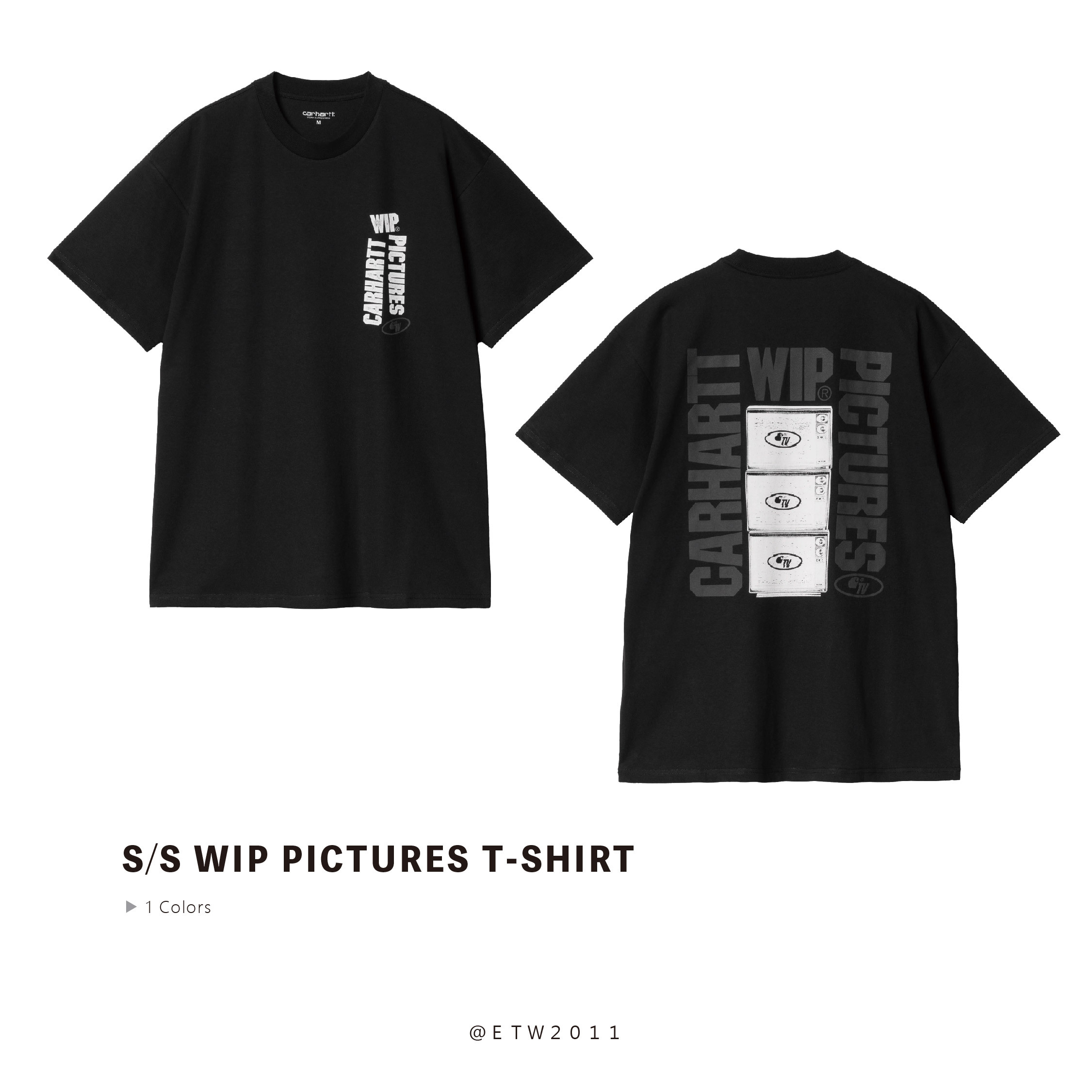 ☆ETW☆【EASY TO WEAR】CARHARTT WIP S/S Wip Pictures T-Shirt 照片 電視 卡哈 短T