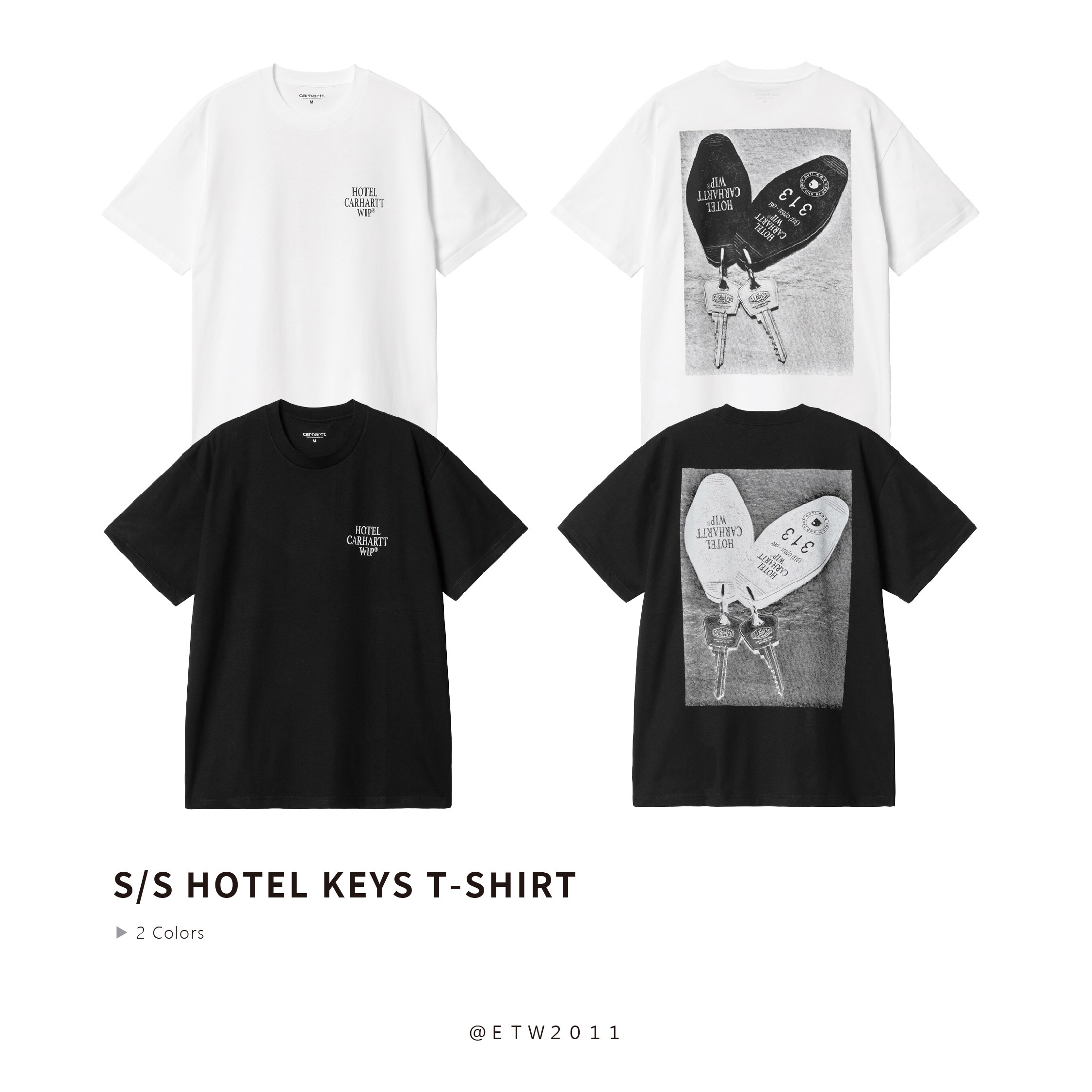 ☆ETW☆【EASY TO WEAR】CARHARTT WIP S/S Hotel Keys T-Shirt 歐版 鑰匙 短T 卡哈