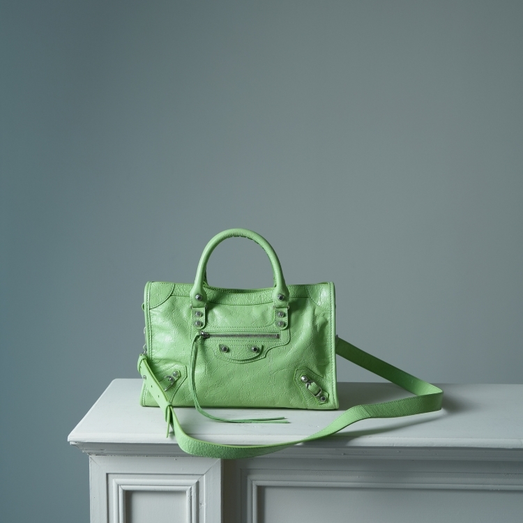 Balenciaga 綠色機車包