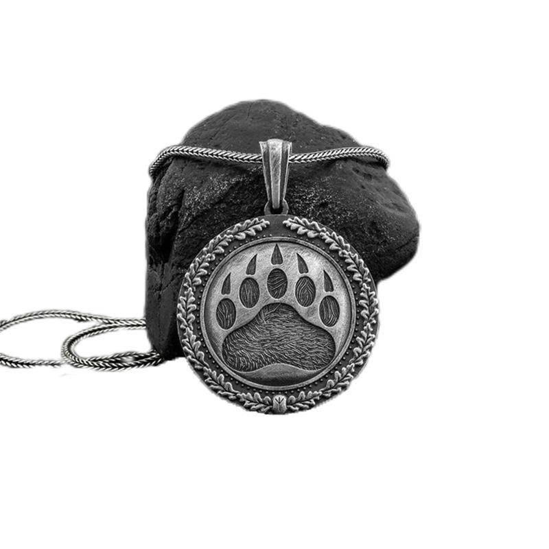 項鍊男 項鍊吊墜 項鍊配件 韓國飾品 吊牌項鍊 圓牌項鍊 小熊項鍊 掛墜 個性項鍊 項鍊飾品 中性項鍊 男生禮物 002