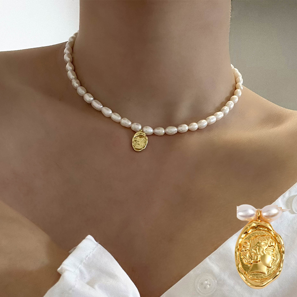 項鍊女 鎖骨鍊 短項鍊 金幣項鍊 珍珠項鍊 串珠項鍊 歐美項鍊 韓國項鍊 氣質項鍊 復古項鍊 女生禮物 送禮 193