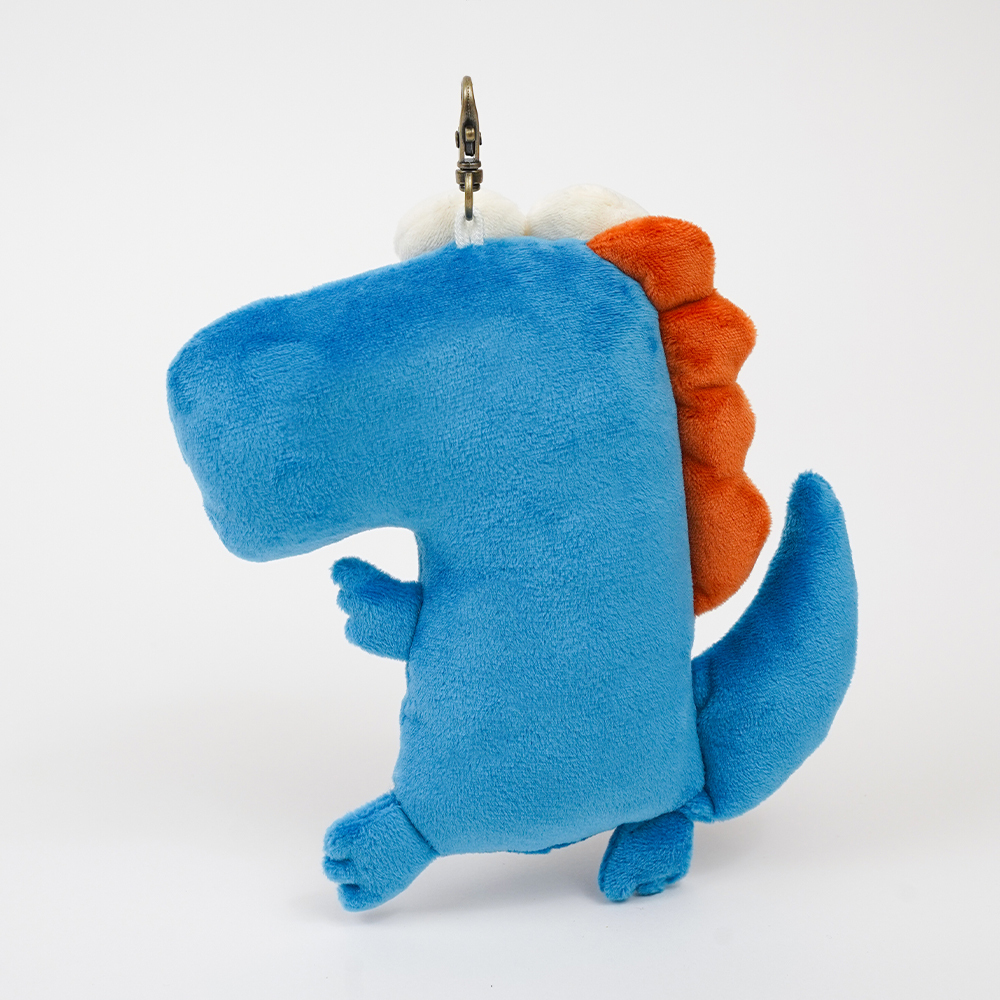 PIPPY 呆萌可愛小恐龍吊飾玩偶 藍