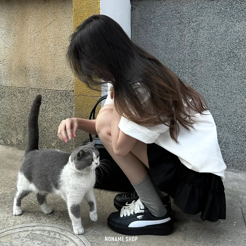 PUMA MOSTRO 厚底 花苞鞋 芭蕾風 增高 黑色 (女款)