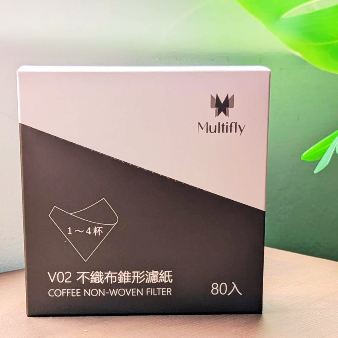 【2025珈發盃指定濾紙】Multifly V02 不織布錐形濾紙｜80入