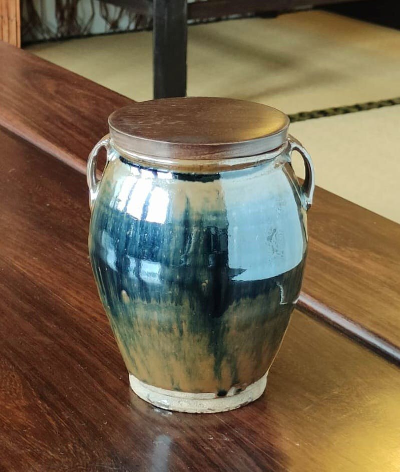 百年柴燒 中原黑釉老茶罐