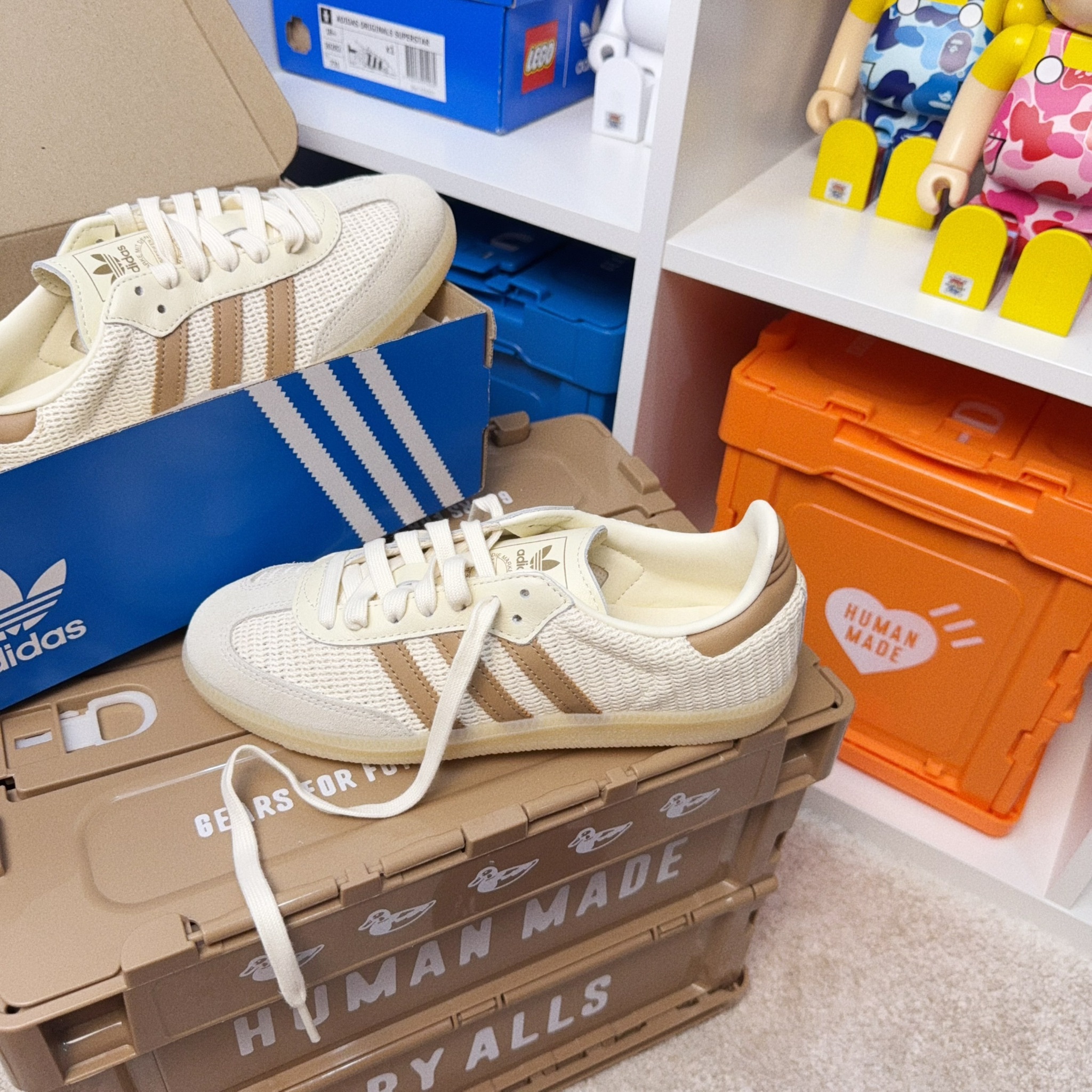 Adidas Originals Samba OG 日本新款 榛果奶昔 淡奶茶 摩卡色 編織 森巴 復古鞋 JI3185