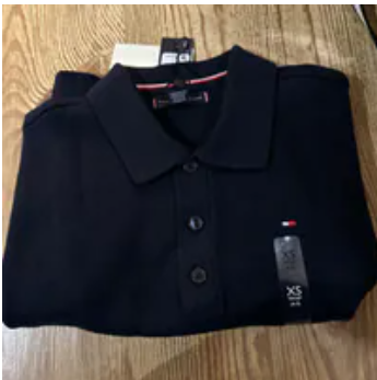 [S] TOMMY HILFIGER NAVY KIDS RUGBY STRIPE SWEATER, 71J4531-410 (STH1085)