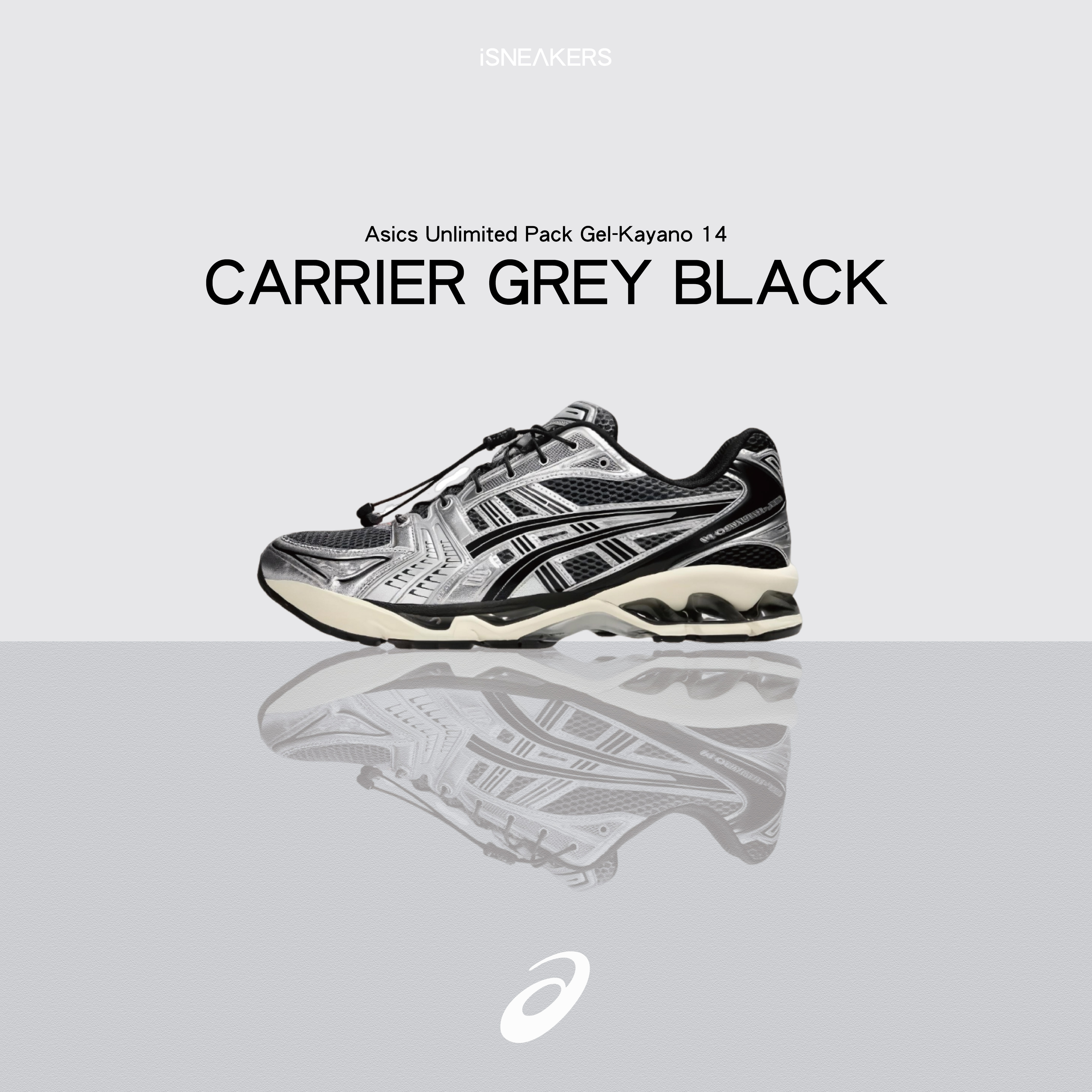 iSNEAKERS｜Asics Unlimited Pack Gel-Kayano 14 "Carrier Grey Black" 黑灰銀 1203A549-020