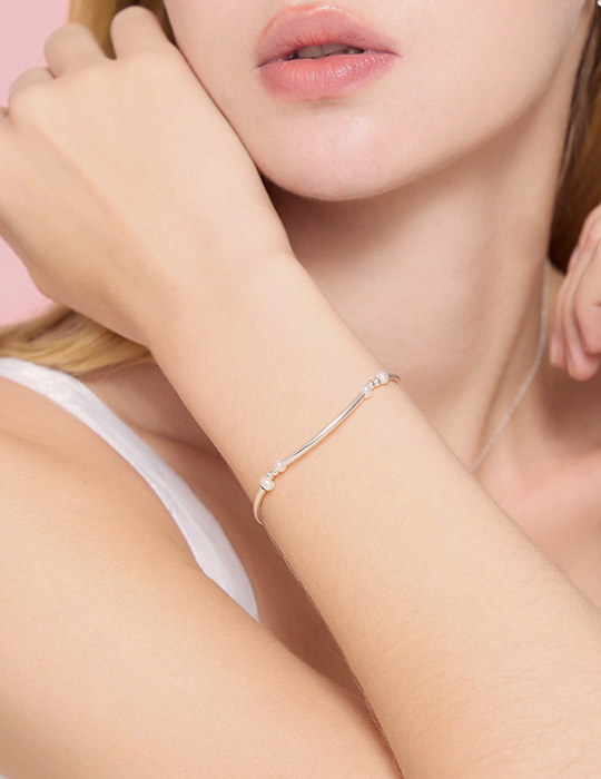 【925純銀】氣質珍珠點綴手鍊