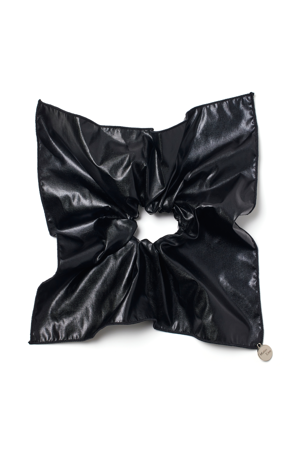 亮面幾何髮圈 黑色