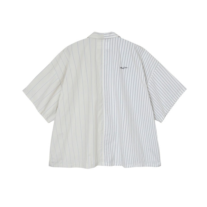 MAGIC STICK｜2FACE SS OPEN COLLAR SHIRTS "WHITE STRIPES"