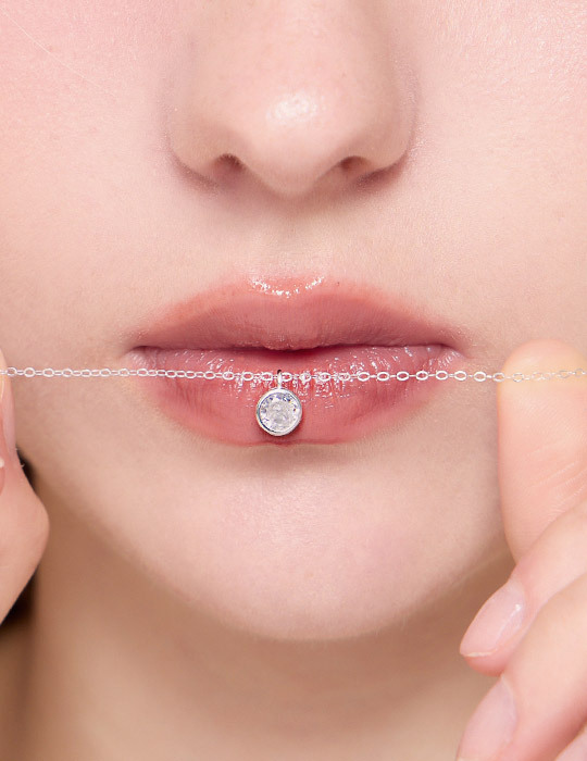 【925純銀】輕奢單鑽質感項鍊