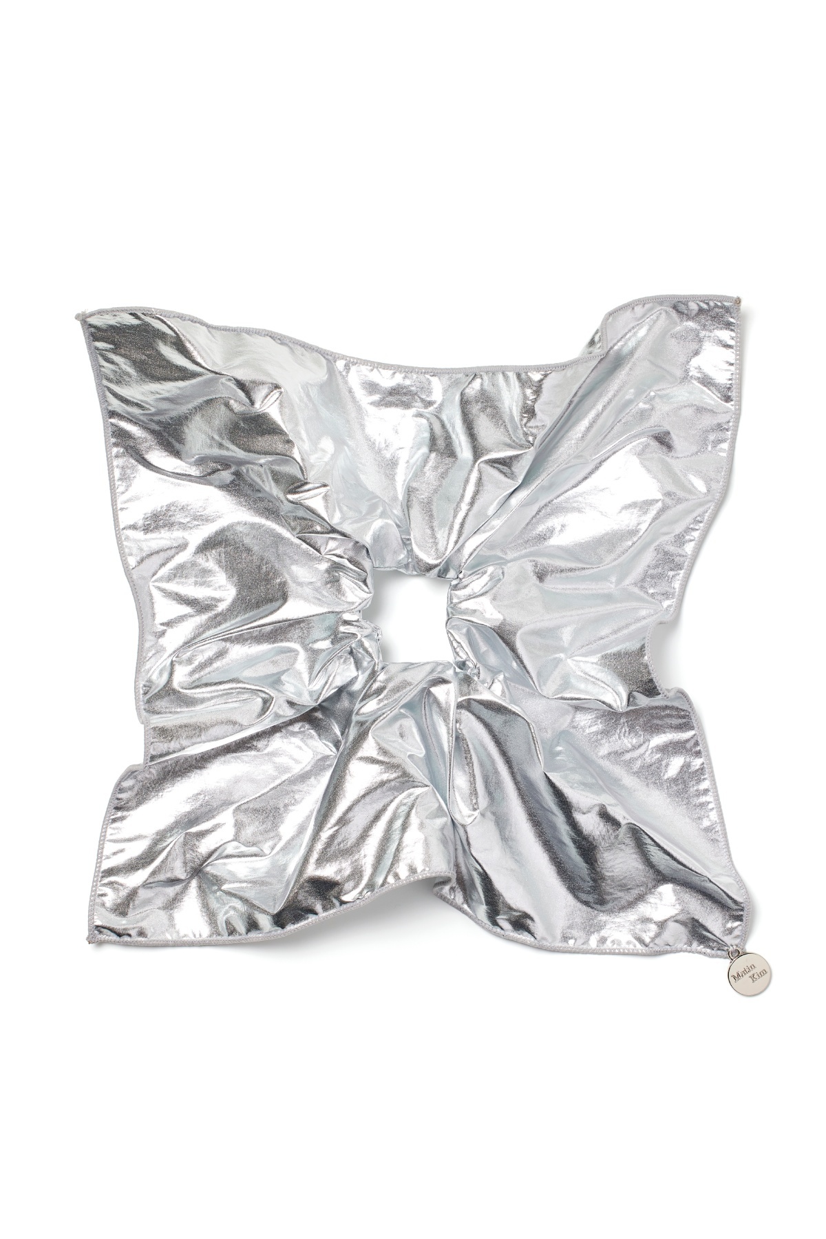 亮面幾何髮圈 銀色