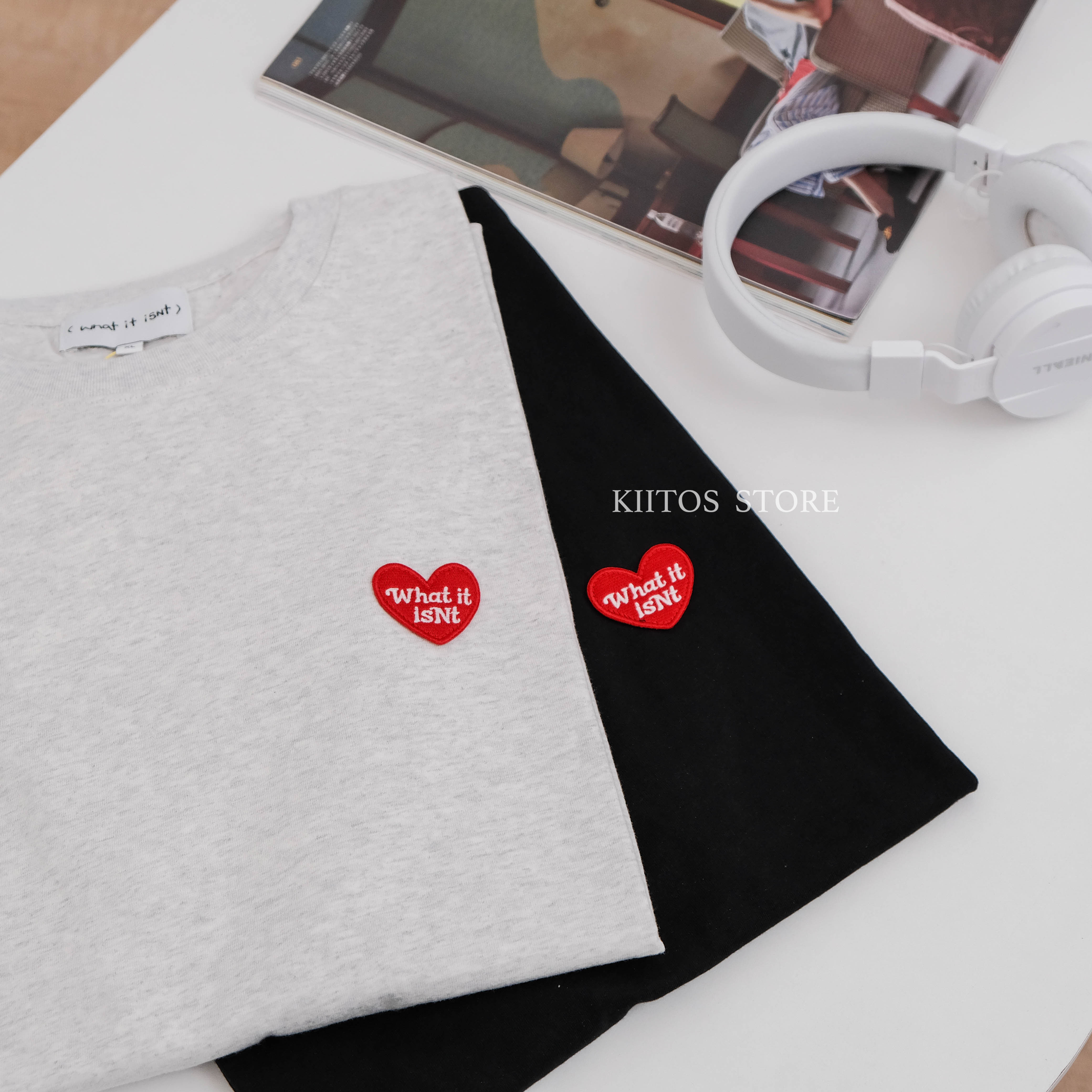 現貨韓國代購Mark Gonzales (What it isnt) 愛心刺繡布標