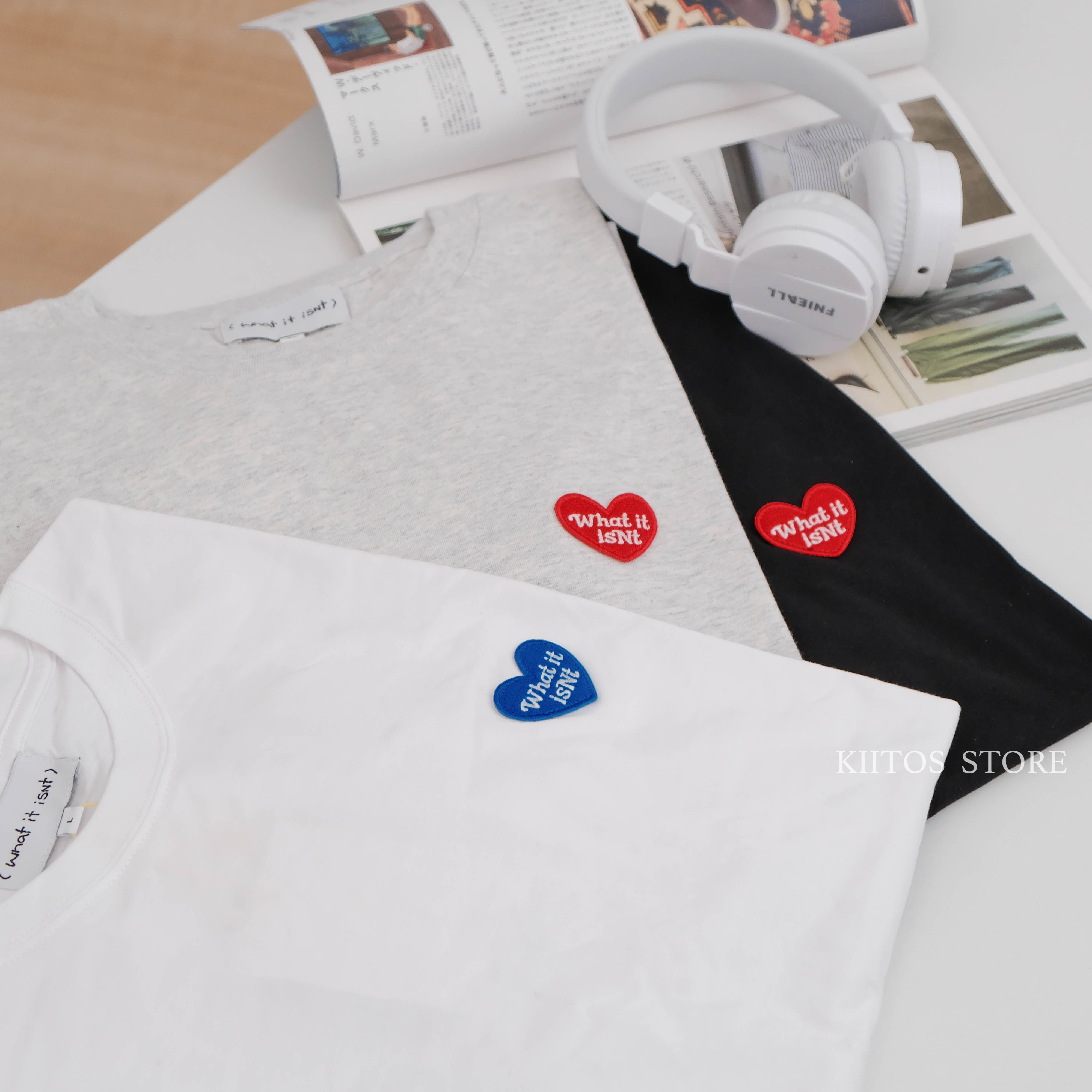 現貨 韓國代購Mark Gonzales (What it isnt) 愛心刺繡布標