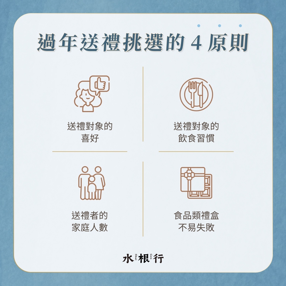 過年送禮挑選的 4 原則