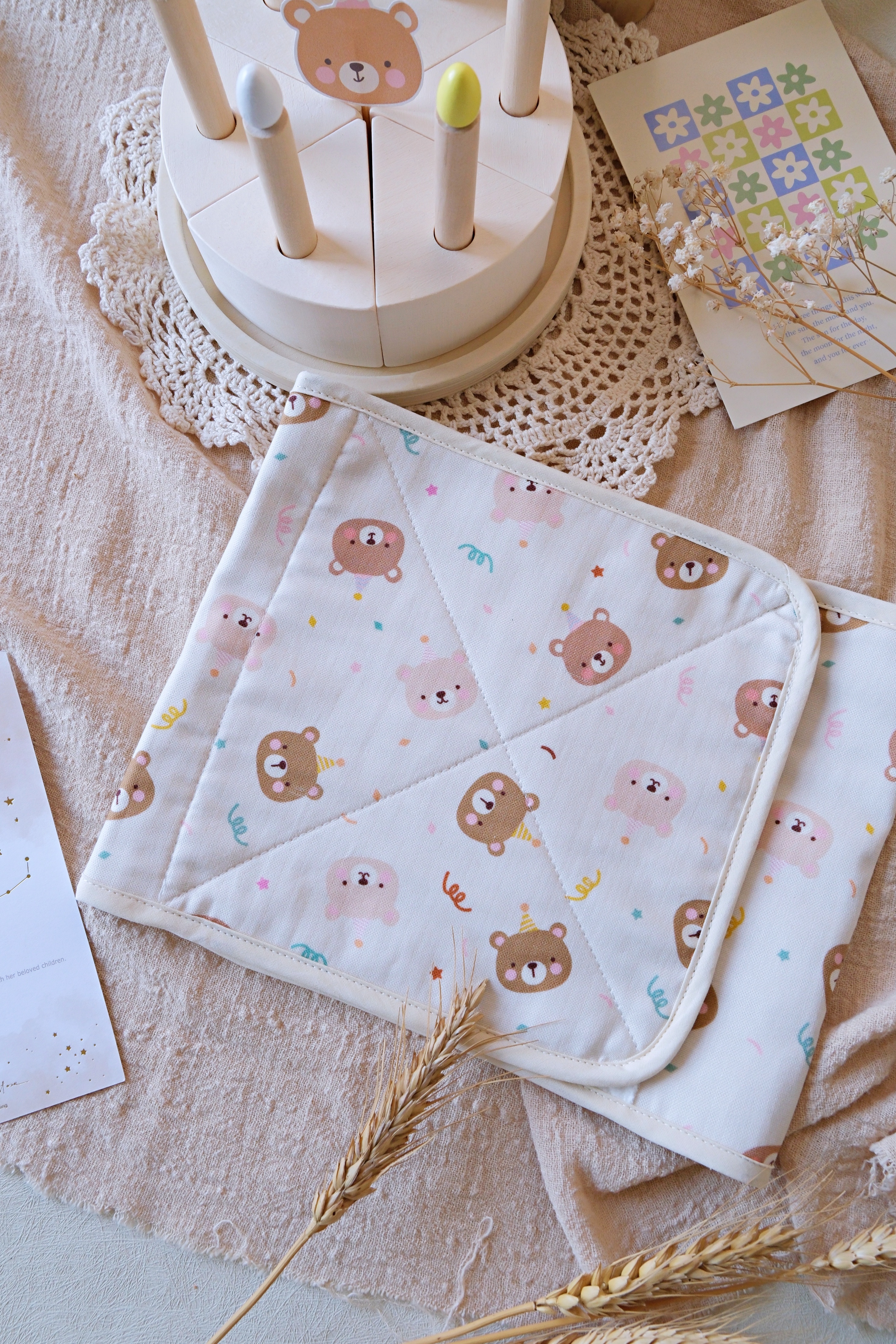 Hi Y.P store-超靜音柔軟肚圍-派對小熊