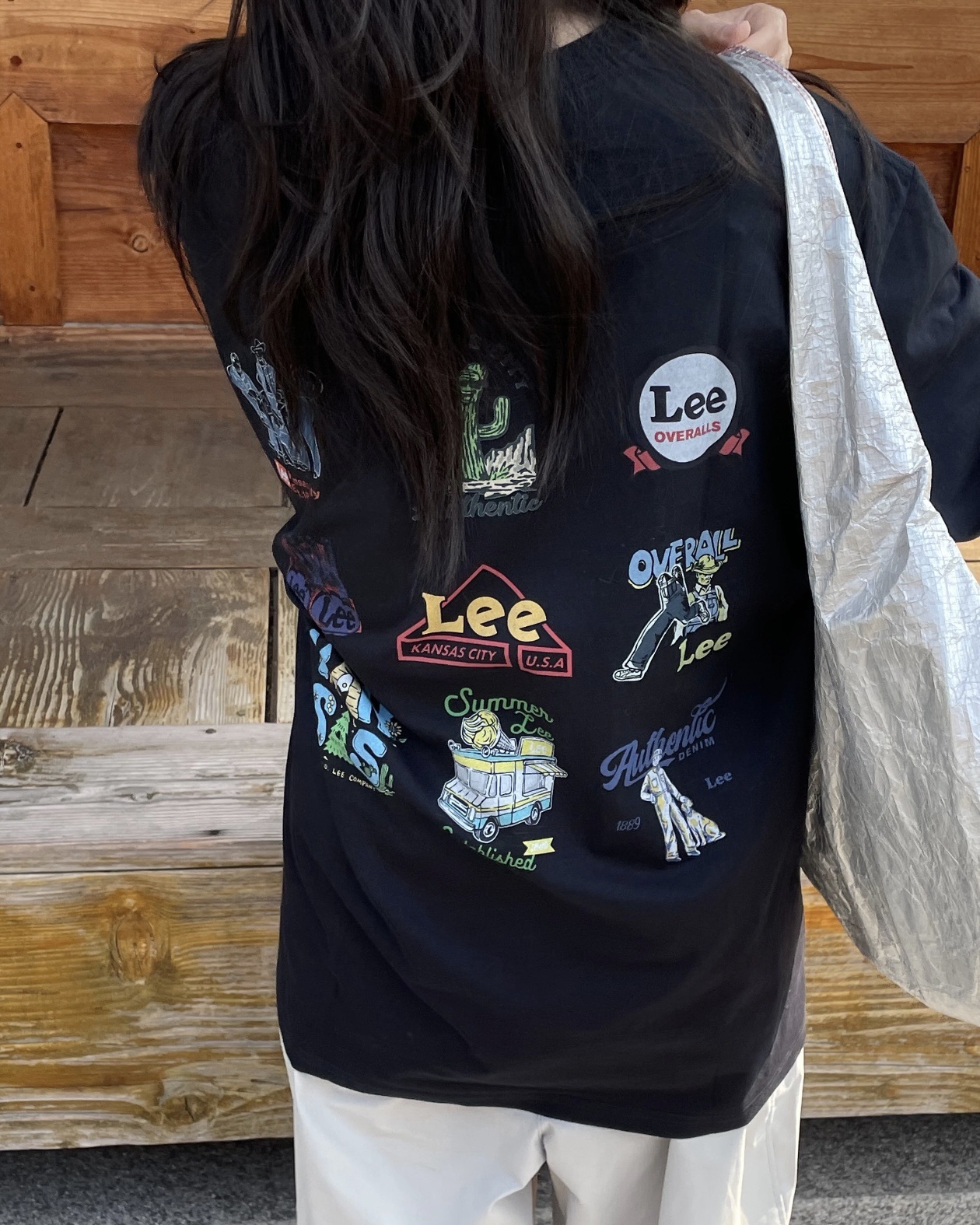 #現貨 LEE 復古美式印花短踢 兩色