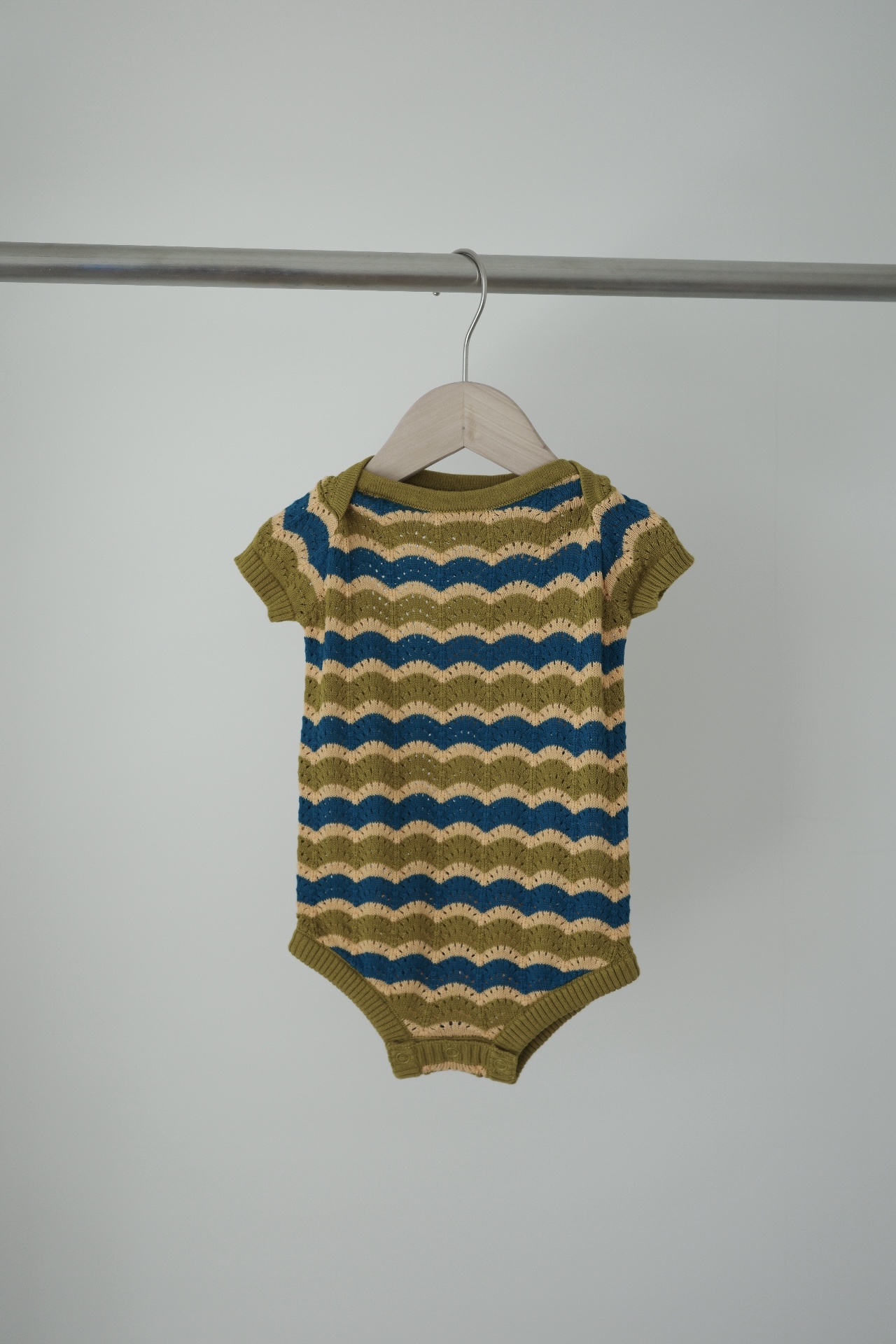 ＆pal 透氣針織包屁衣