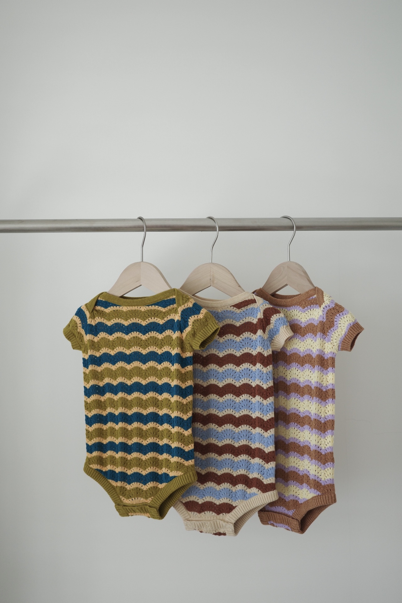 ＆pal 透氣針織包屁衣