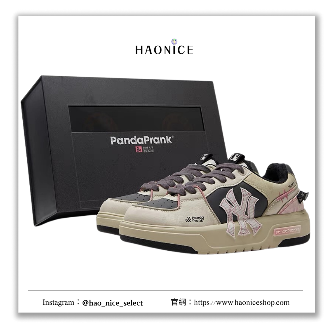 【HAO NICE】熊貓惡作劇系列 ❗️配合FAKEBUSTERS驗鞋 ❗️ MLB 紐約洋基隊告白聲跡系列 心海沈鐘訂製 低筒潮流戶外休閒板鞋🔥