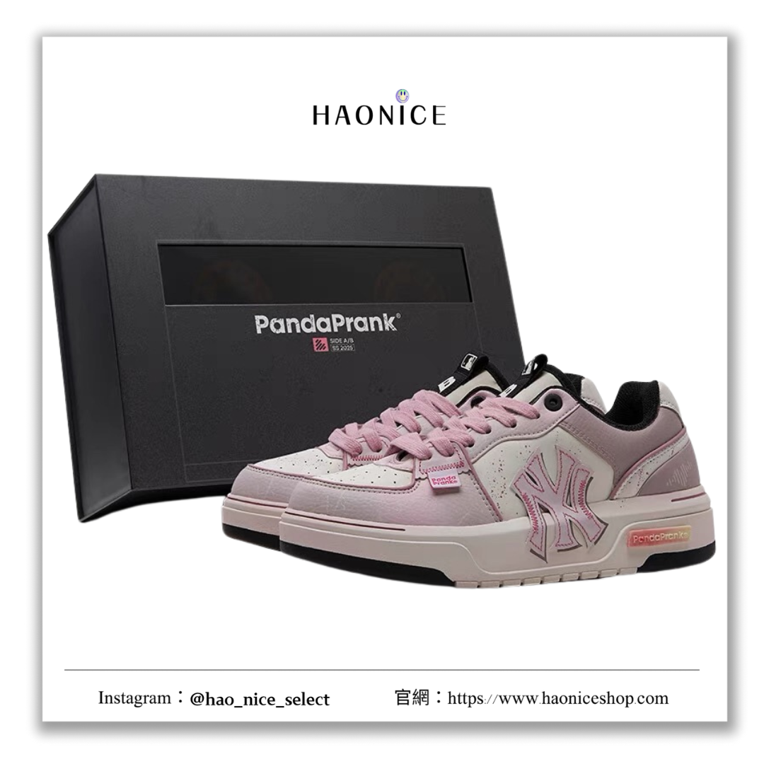 【HAO NICE】熊貓惡作劇系列 ❗️配合FAKEBUSTERS驗鞋 ❗️ MLB 紐約洋基隊 告白聲跡系列 聲情訂製 低筒潮流戶外休閒板鞋🔥