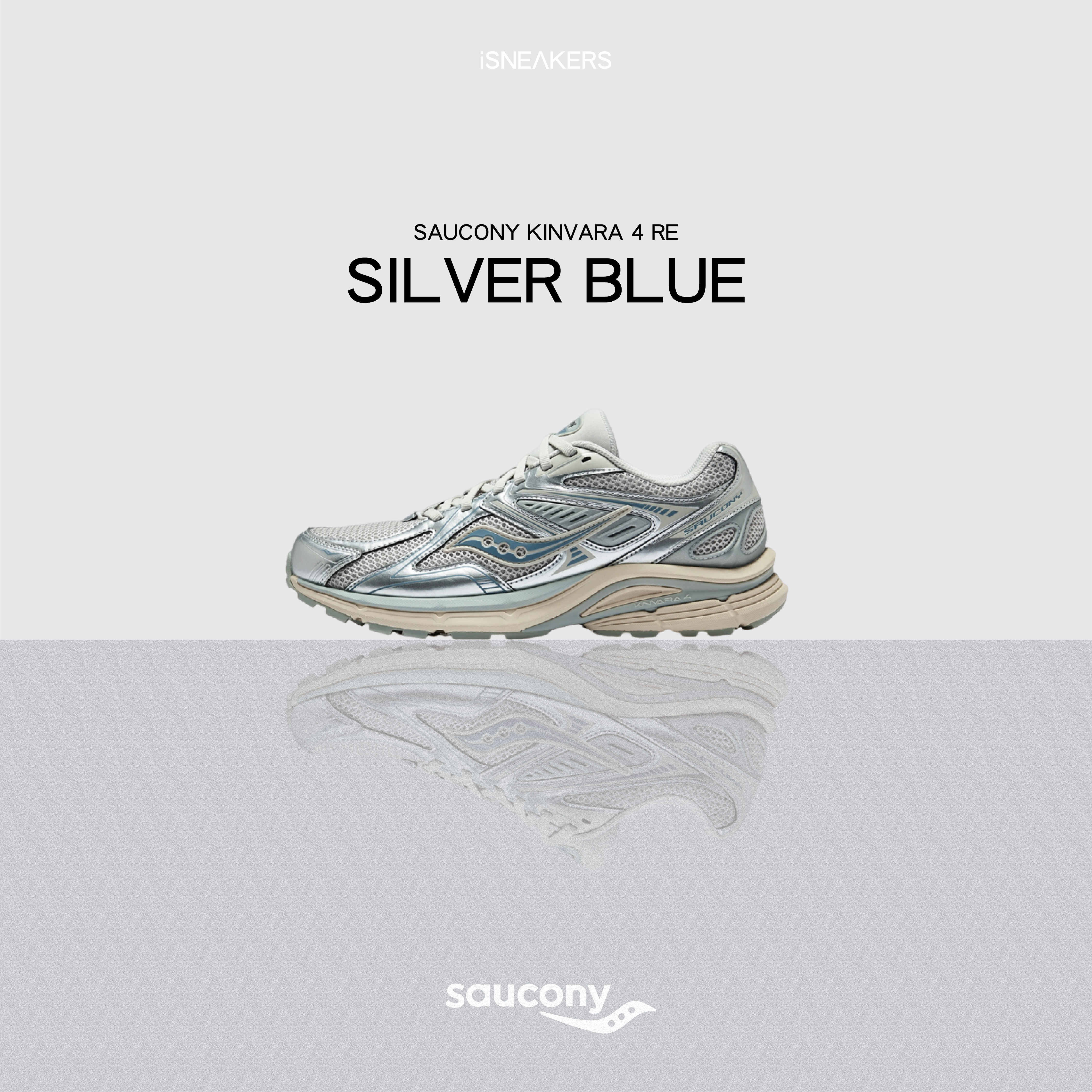 iSNEAKERS｜Saucony Kinvara 4 RE "Silver Blue" 灰銀藍 S79052-9