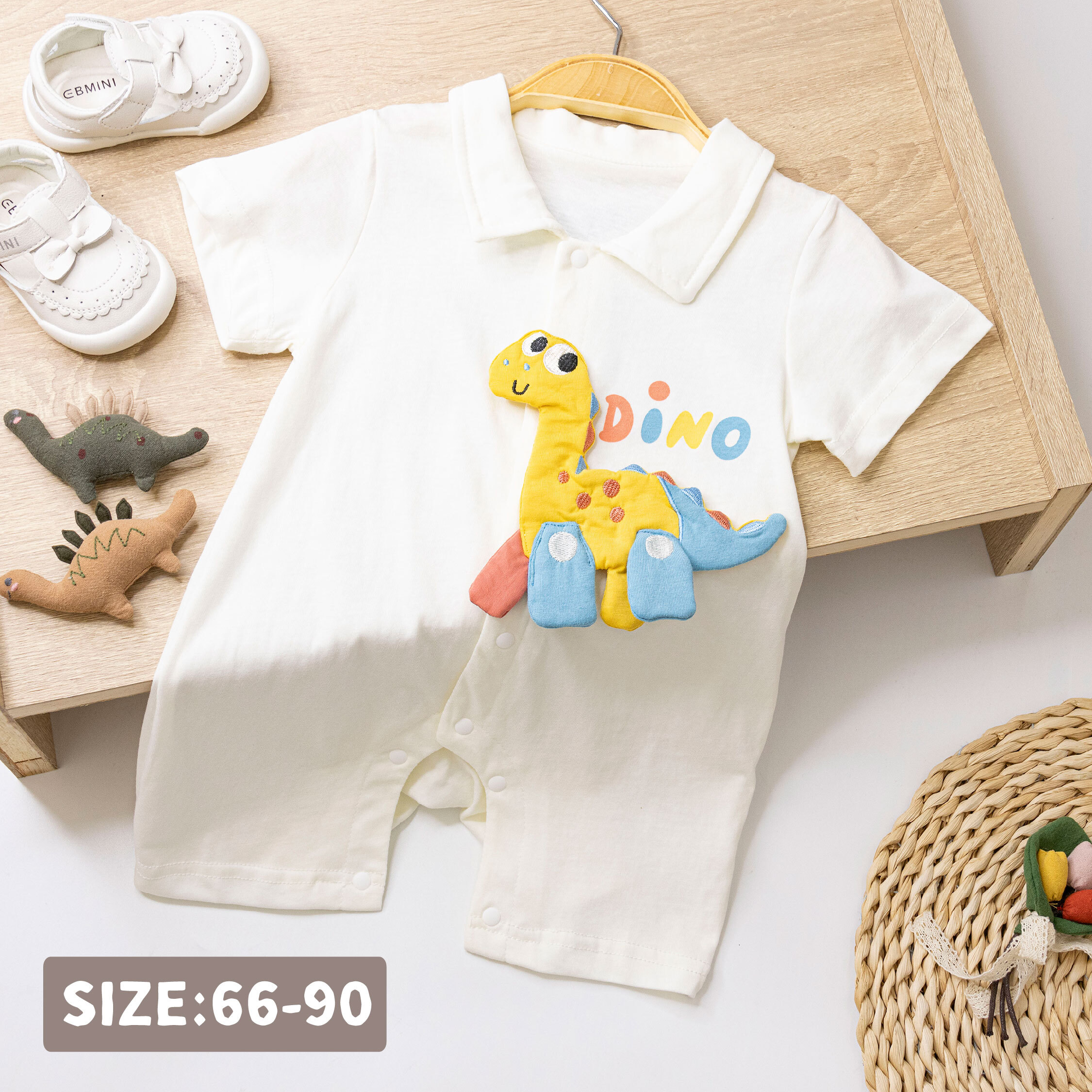 【JG0509】繽紛立體恐龍舒適親膚連身衣