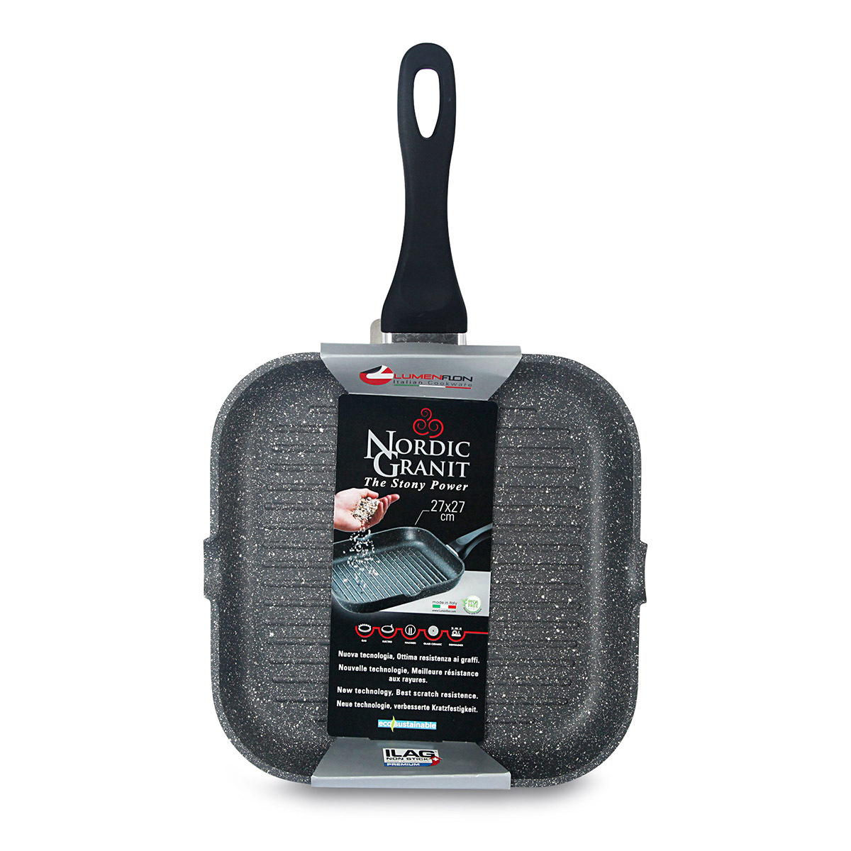 意大利 Lumenflon "Nordic Granit" 27cm 易潔煎鍋 -0002053407