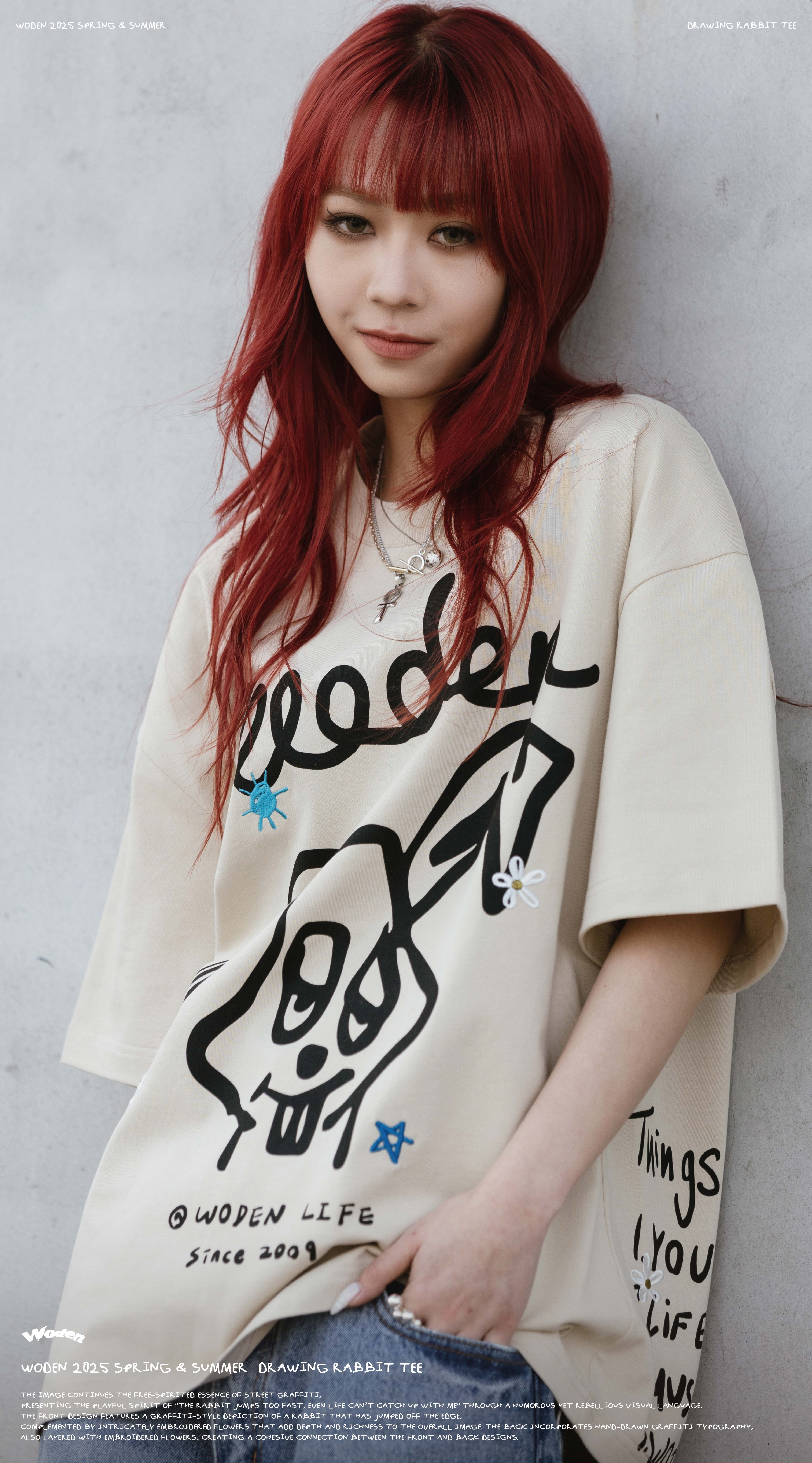 Woden Drawing Rabbit Tee