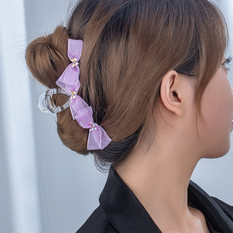 髮飾 鯊魚夾 夾子 抓夾 女生髮飾 後腦勺髮夾 髮夾 中號抓夾 盤髮神器 蝴蝶結髮夾 高級感 頭飾 韓版抓夾 禮物061