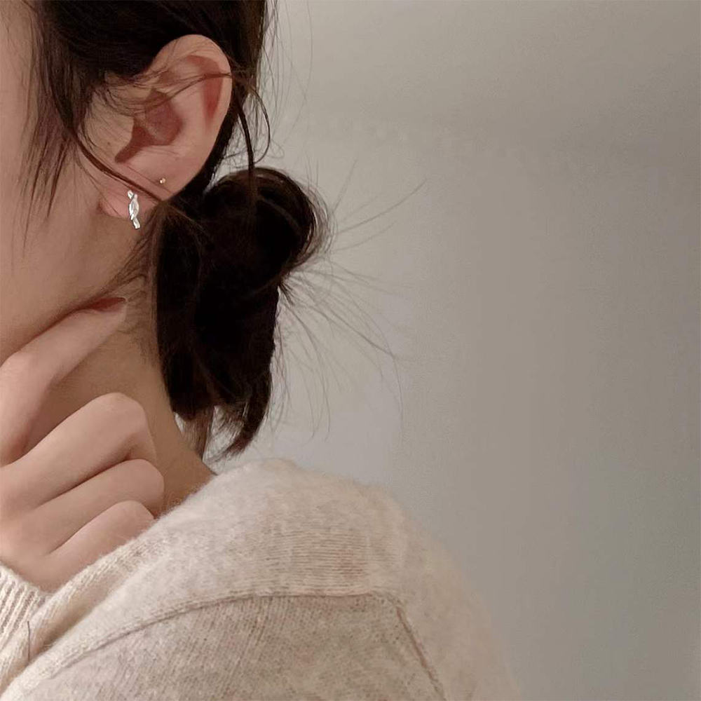 925 純銀耳環 圈圈耳環 易扣式耳環 抗過敏耳環 易扣式耳環 女生禮物 女孩生日禮物 女友禮物 小禮物 004