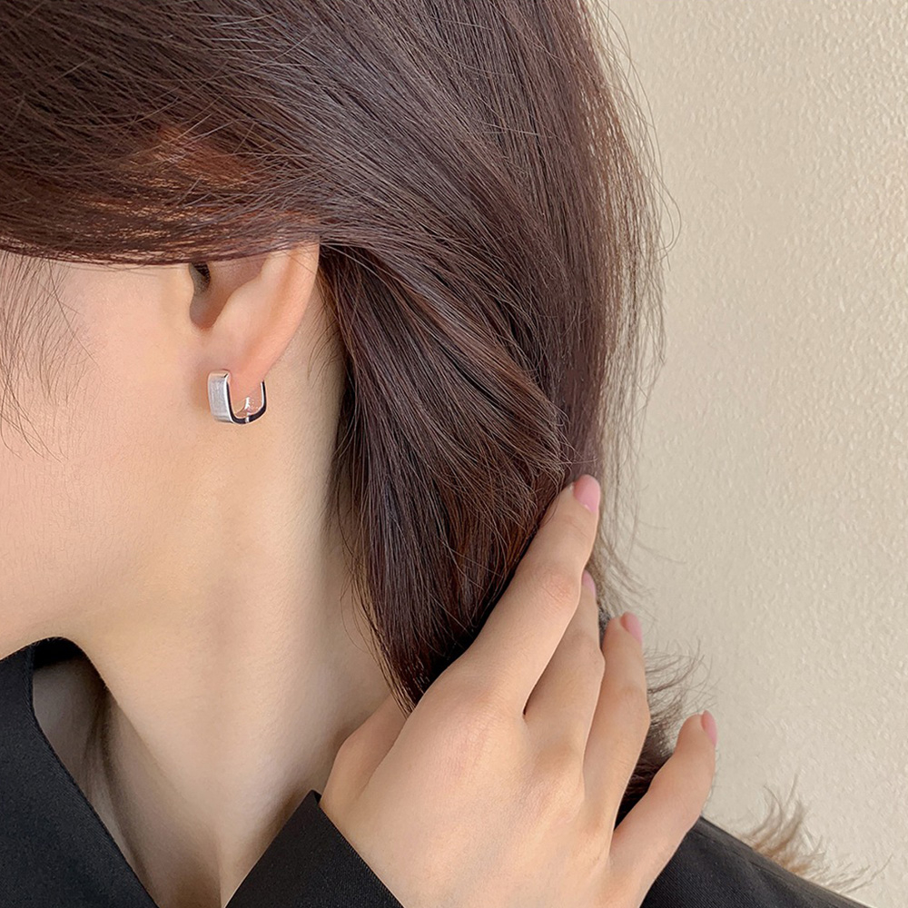 s925純銀耳扣 耳環 圈圈耳環 復古女耳扣 小耳扣 小耳朵耳環  易扣耳環 情人節禮物 女孩生日禮物 女友禮物 003