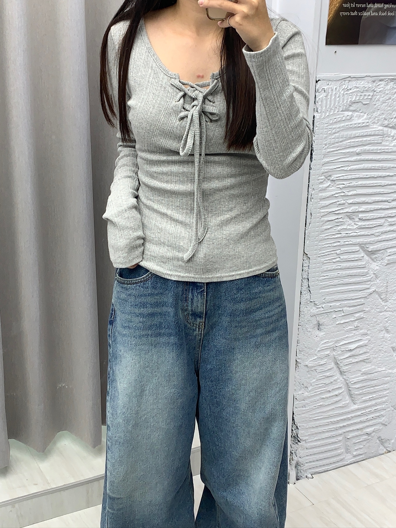 正韓 長島冰茶胸前綁帶上衣（3colors）