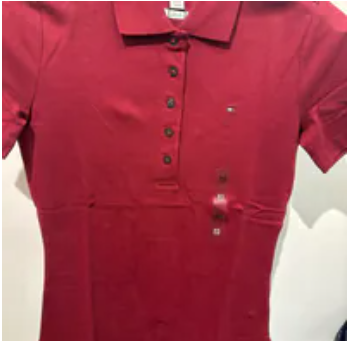 [S] TOMMY HILFIGER ROUGE LADIES POLO TEE, 76J5199-601 (STH1107)
