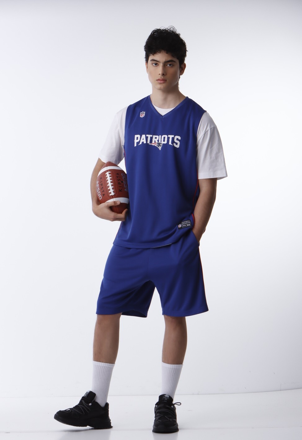 【NFL】中性拼接背心_NE-中藍