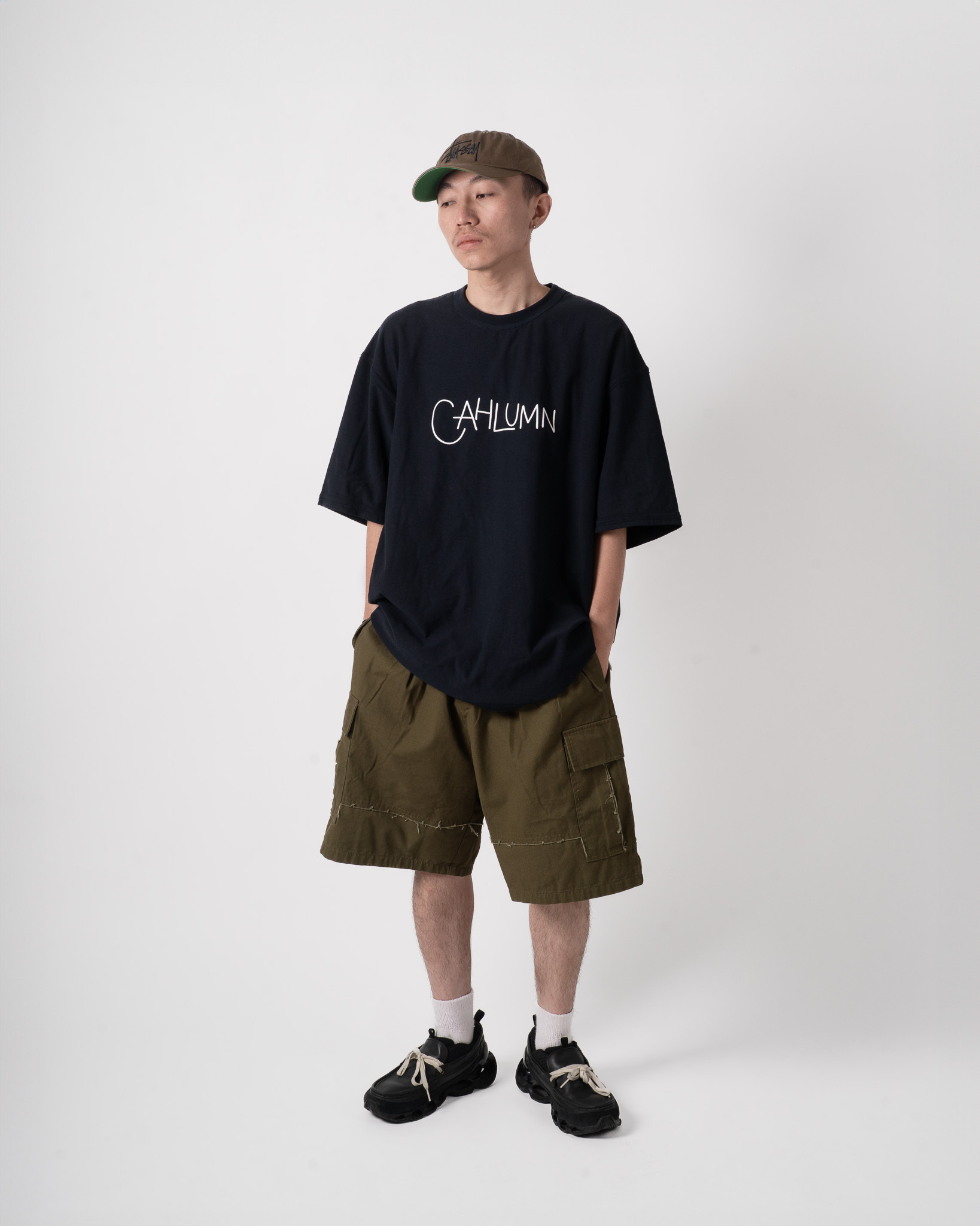 OurPick Raw Edge Cargo Shorts 不修邊⼝袋⼯裝短褲 3色