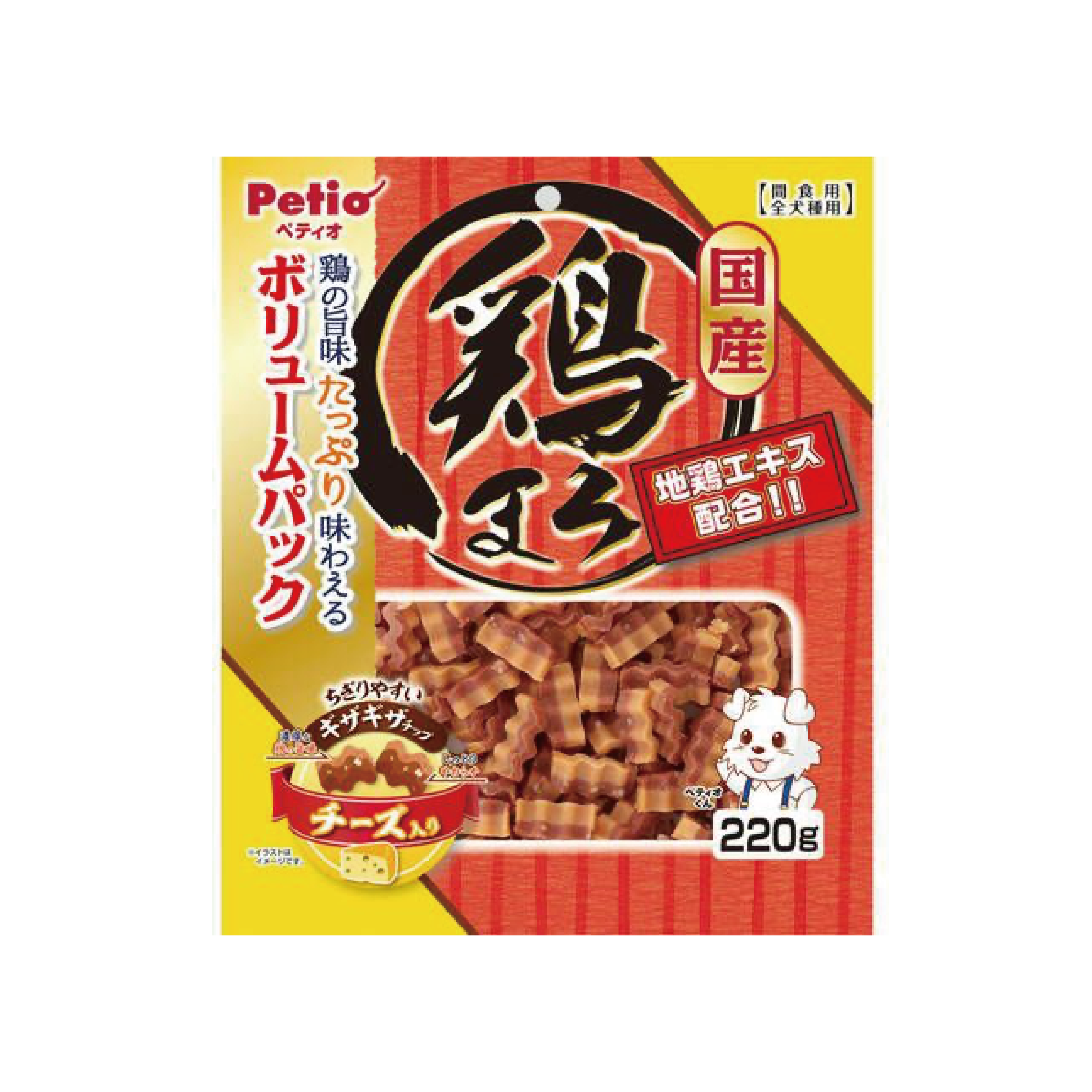 Petio|美味雞胸肉及芝士波浪條 270g (PTO-0488)