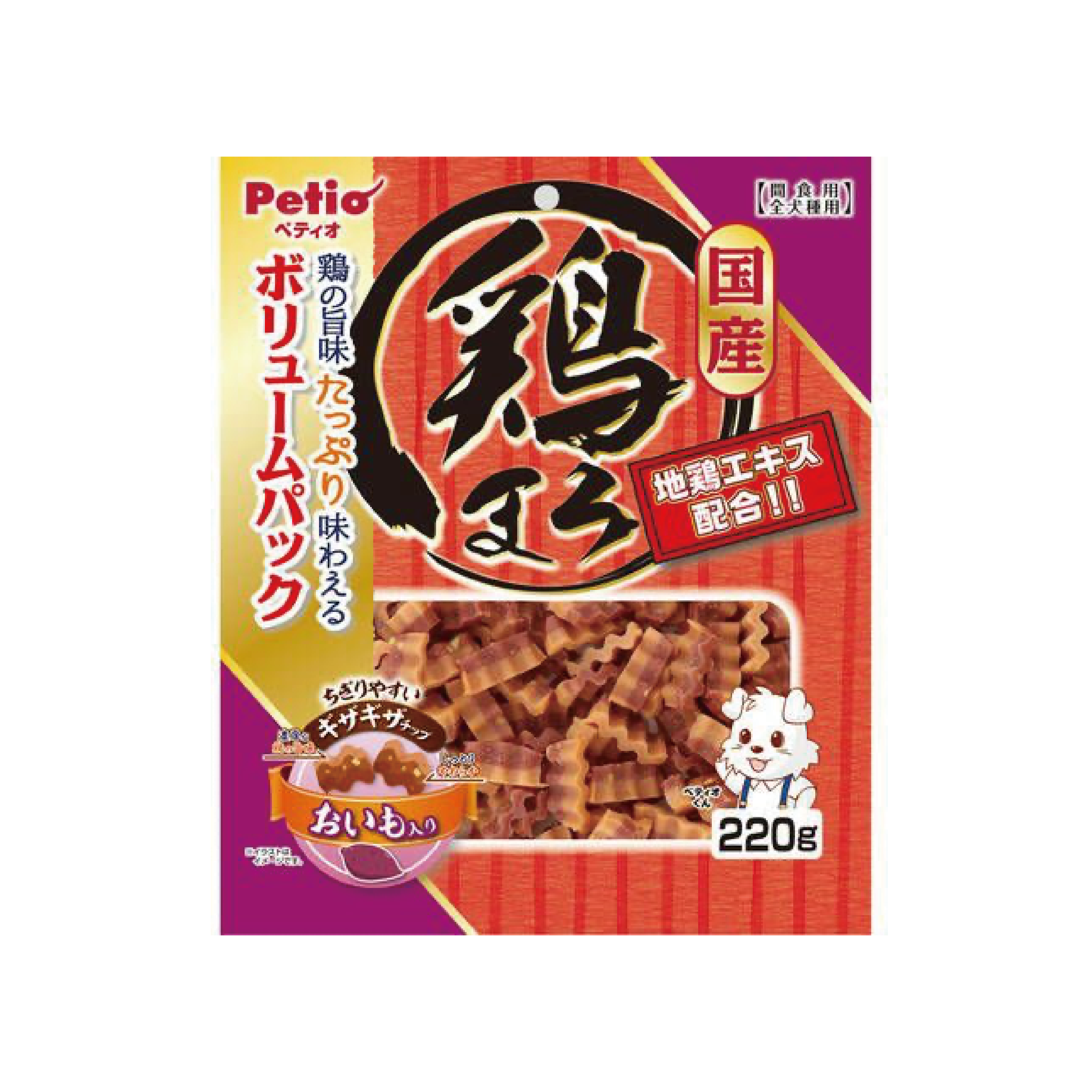 Petio|美味雞胸肉及甜薯波浪條 270g (PTO-0495)