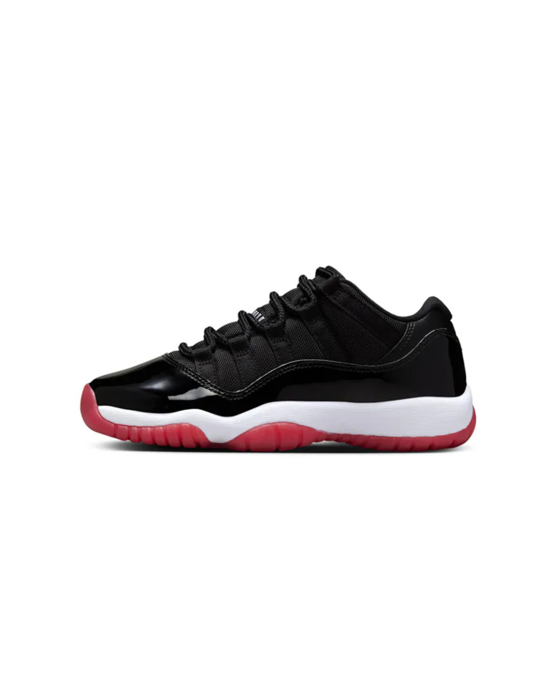 Air Jordan 11 Low "Bred" GS 2025 經典回歸 黑白紅 女鞋 大童 FV5121-006