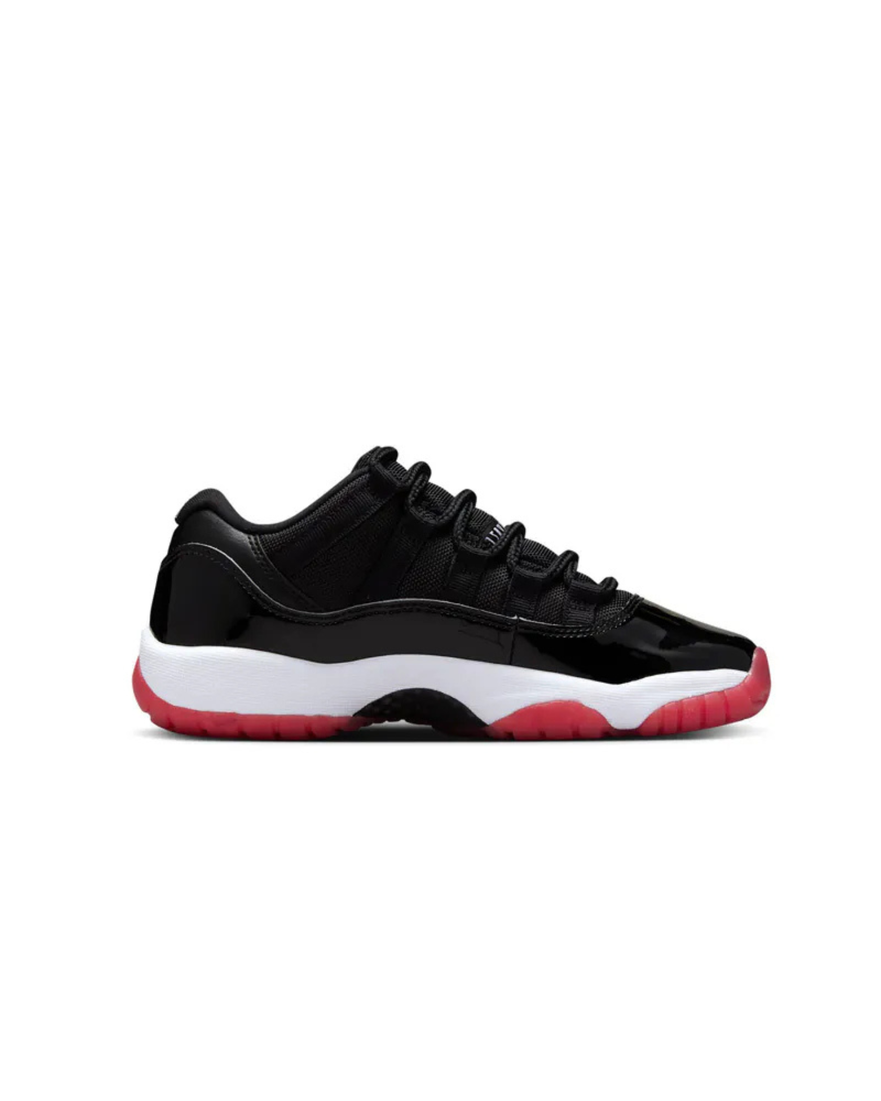 Air Jordan 11 Low "Bred" GS 2025 經典回歸 黑白紅 女鞋 大童 FV5121-006