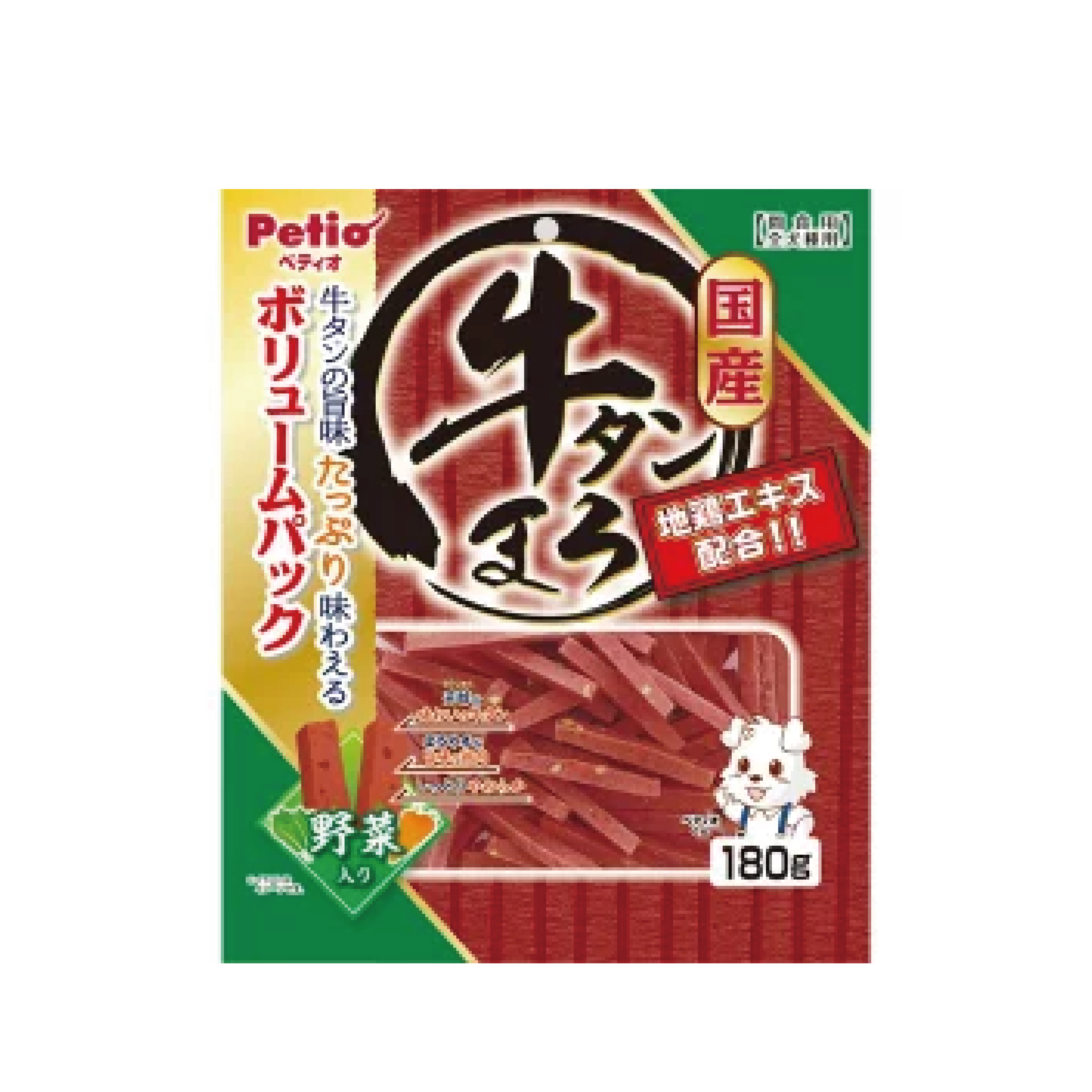 Petio|牛舌野菜條180g (PTO-0518)