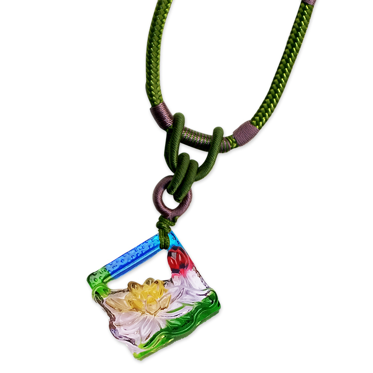 鹿港窯禮品館|居家開運|窗荷  琉璃項鍊