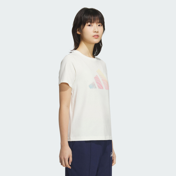 Adidas Logo Ss Tee JL6284 女 T恤 運動上衣 休閒短袖 米 亞版
