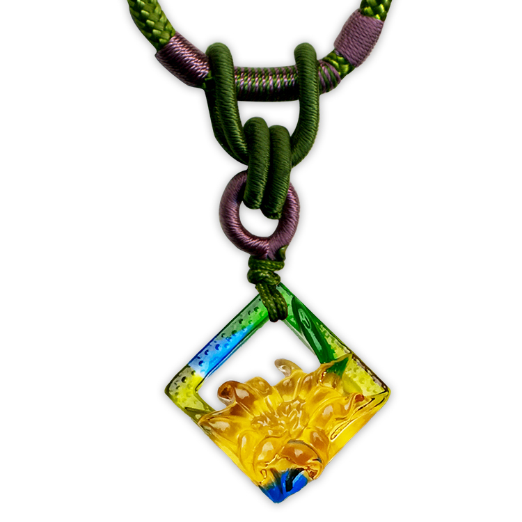 鹿港窯禮品館｜居家開運｜窗百合  琉璃項鍊