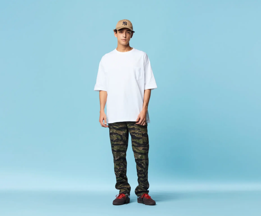 United Athle UA 5.6oz寬版落肩口袋短T 白色(3500801-001)