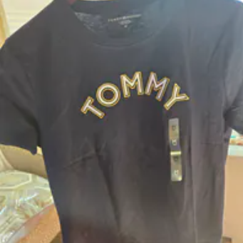 [S] TOMMY HILFIGER NAVY ARCH LOGO T-SHIRT, 76J5453-410 (STH1143)